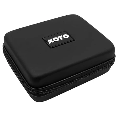 Afbeelding van KOTO dartwallet EVA Large Zwart, Darttas met Ritssluiting, Dartetui Darts logo, Dart Hoes, dartkoffer,