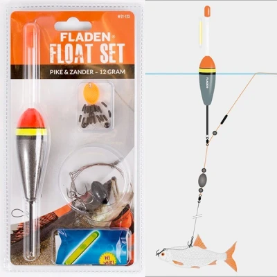 Afbeelding van Fladen Pike/Zander Float set 12 gram Dobber