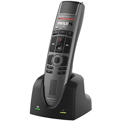 Image de Philips SpeechMike Premium Air SMP4000 Series microphone haut parleur USB perle métallisé gris foncé