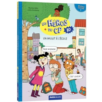 Afbeelding van LES HEROS DU CP EN BD NIV.1 UN MULOT A L&#039;ECOLE