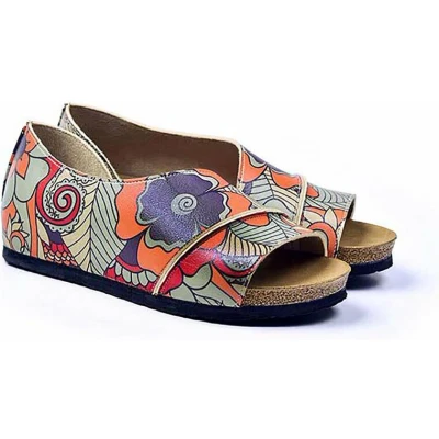 Afbeelding van GOBY Flowers Sandalen Schoenen Hoge kwaliteit Handmade Meisjesprint Maat 38