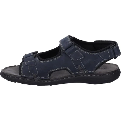 Afbeelding van Josef Seibel Vincent Outdoorsandalen jeanskombi, Heren, Maat: 41, Jeans kombi Leer en textiel