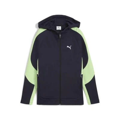 Afbeelding van EVOSTRIPE hoodie met rits voor Heren, Blauw, Maat 13 14Y PUMA