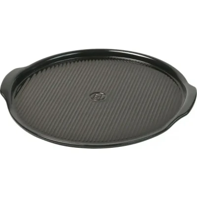 Afbeelding van Emile Henry Pizzasteen Gegroefd Fusain Ø40cm