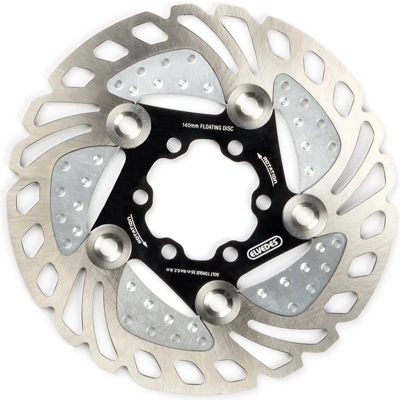 Afbeelding van Elvedes Remschijf Crx14 140 Mm 6 Gaats Staal Zilver/zwart