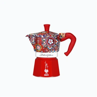 Afbeelding van Bialetti Dolce&amp;Gabbana Moka Express Blauw, Rood, Wit