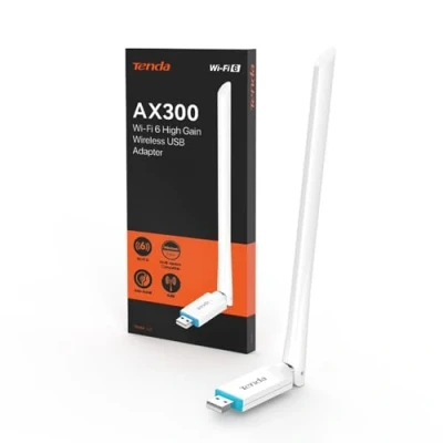 Afbeelding van Tenda U2 AX300 instapklasse, Wi Fi 6 WLAN stick, slechts 2,4 GHz USB adapter, dB antenne, plug &amp; play, access point modus, WPA2, 2.0, voor pc/desktop/laptop, neemt