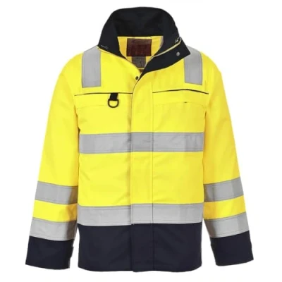 Afbeelding van Portwest Jas met meerdere standaarden, kleur geel/marineblauw, maat XL, FR61YNRXL