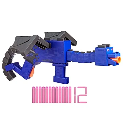 Afbeelding van Nerf Minecraft, Ender Draak Blaster en 12 Elite Foam Darts