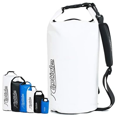 Afbeelding van riptide Dry Bag Waterdichte draagtas met schouderriem, 30 liter, wit
