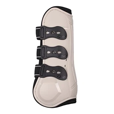 Afbeelding van QHP Beenkappen Champion met elastische neopreen snelsluiting (pony, beige)