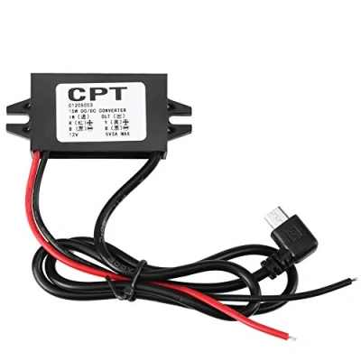 Afbeelding van DC Micro USB spanningsomvormer spanningsregelaar verstuiver voor autospanningstransformator, 12 V naar 5 V, 3 A