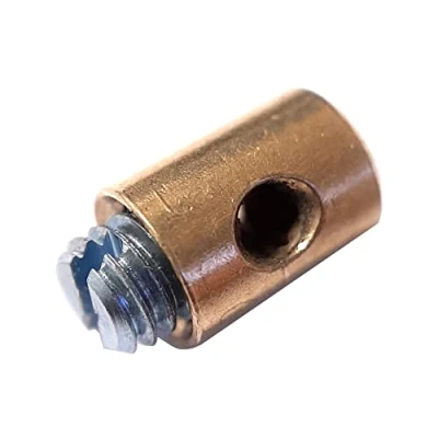 Afbeelding van cyclingcolors kabelklem schroefstopper bevestiging kabel gas gashendel carburateur cyclo motorfiets scooter grasmaaier pocket bike (5,5 x 7,5 mm)