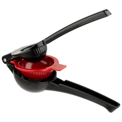 Afbeelding van Limoen &amp; citroenpers 21x7x5 cm Zwart/Rood