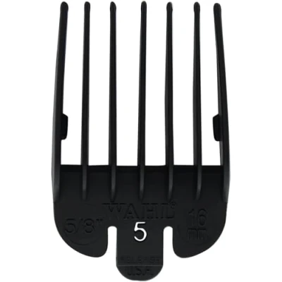 Afbeelding van Wahl Opzetkam Type 1 Plastic Zwart Nr. 5 16 mm