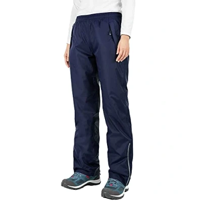 Afbeelding van 33,000ft Lichte regenbroek voor dames, waterdicht, ademend, winddicht, wandelen, trekking, marineblauw