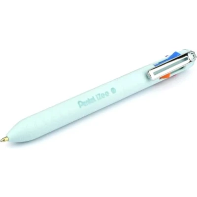Afbeelding van Pentel BXC470 LC iZee balpen, 4 kleuren, kleuren naar keuze (oranje/lichtblauw/roze/paars) via de zijdelingse drukknoppen in schrijfkleur, lijndikte 0,5 mm, navulbaar, 1