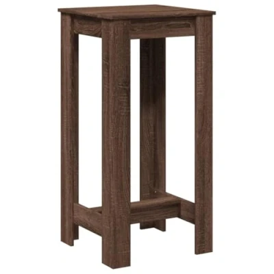Image de vidaXL Table de bar chêne marron 51x50x103,5 cm bois d&#039;ingénierie854424