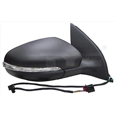 Afbeelding van Buitenspiegel Tyc 337 0171 rechts voor elek. spiegelverstelling, Bol vormig, Te verwarmen VOLKSWAGEN: GOLF 6