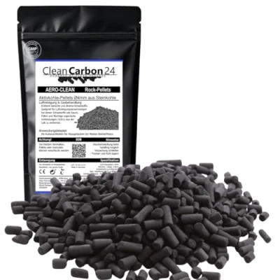 Afbeelding van 2,5 liter actieve koolpellets Ø 4 mm voor luchtzuivering