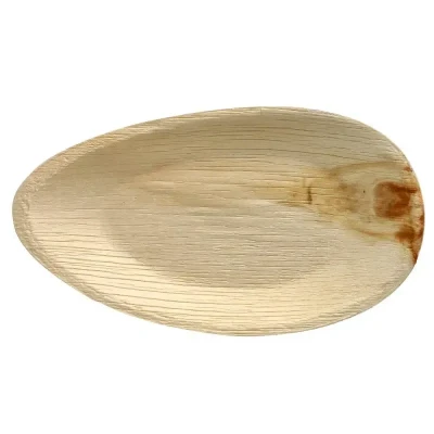 Afbeelding van Palmblad Servies Borden &quot;Pure&quot; Ovaal 320 x 180 30mm