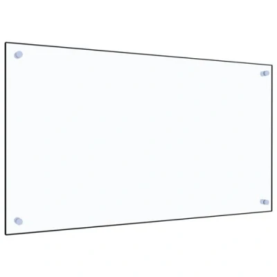 Image de vidaXL Dosseret de cuisine Transparent 90x50 cm Verre trempé249473