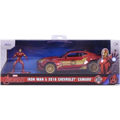 Afbeelding van JADA TOYS Chevrolet CAMARO 2016 IRON MAN + FIGUUR