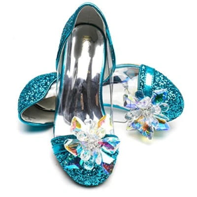 Afbeelding van Elsa &amp; ANNA prinsessenschoenen voor meisjes, met hak van 3 cm, glitterschoenen jurk schoenen, party, carnaval, SH141516, Blu14