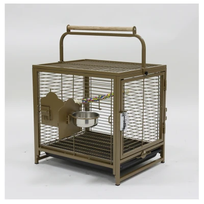 Afbeelding van Keddoc Vogelkooi Transporter Vogelverblijven 47.6x37.5x45.7 cm Goud