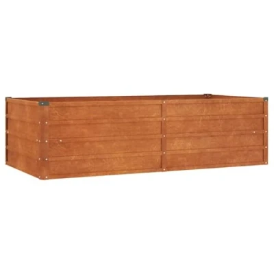Afbeelding van vidaXL Verhoogd bed voor de tuin, roestkleurig, 160 x 80 45 cm, cortenstaal
