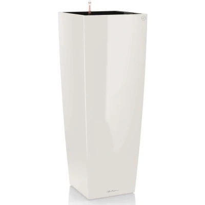 Afbeelding van Lechuza Cubico Alto premium 40 Wit hoogglans