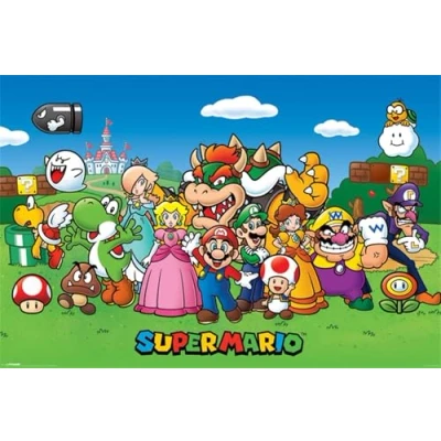 Afbeelding van Super Mario Bros poster 61 x 91,5 cm.