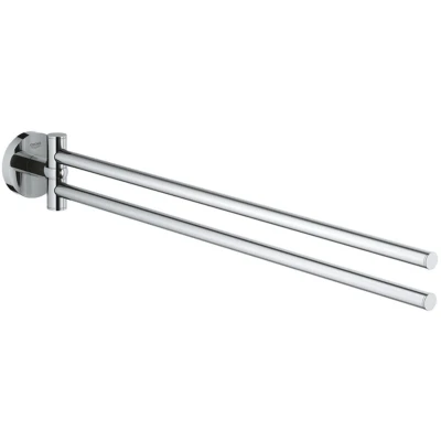 Afbeelding van GROHE Essentials handdoekhouder 2 lids met draaibare armen 43,9 cm