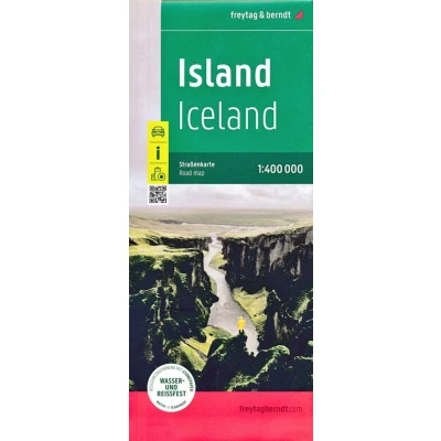 Afbeelding van Island, Straßenkarte 1:400.000, freytag &amp; berndt, Softcover