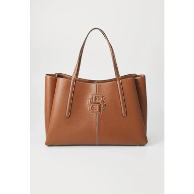 Afbeelding van BOSS schoudertas shopper Anett Tote Bag Medium Brown bruine