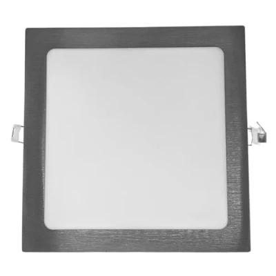 Afbeelding van JANDEI Downlight led inbouwlamp, 18 W, vierkant, stalen afwerking, ideaal voor hal, woonkamer, kantoor, keuken (koudwit, 6000 K)