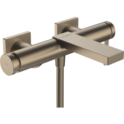 Afbeelding van hansgrohe Tecturis E ééngreeps badmengkraan opbouw mat wit