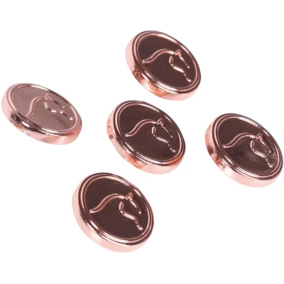 Afbeelding van HH Metallic Horse knopenset roségoud