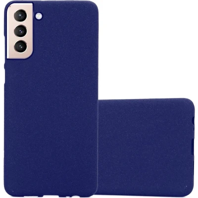 Afbeelding van Cadorabo Hoesje geschikt voor Samsung Galaxy S22 PLUS in FROST DONKER BLAUW Beschermhoes gemaakt van flexibel TPU silicone Case Cover