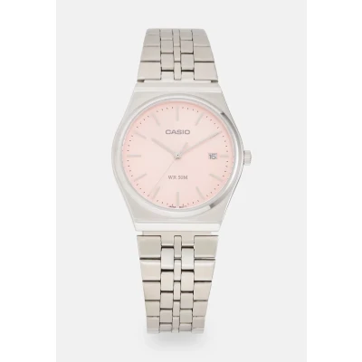Afbeelding van Casio Watch Unisex Horloge silvercoloured/pink, Maat: One Size, Silver coloured/pink