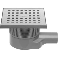 Afbeelding van Easy Drain Aqua Quattro MSI 6 doucheput met zijuitloop 40 (sifonhuis