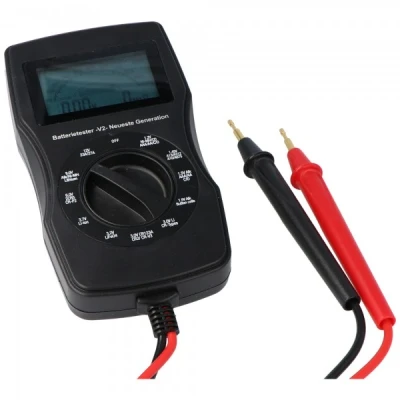 Afbeelding van accutest voor 1,2 V, 3,2 3,6 3,7 V en met digitaal display inclusief interne weerstandsmeting