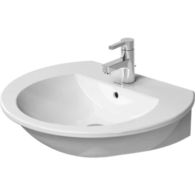 Afbeelding van Duravit Darling New wastafel 65x55cm 1 kraangat wit