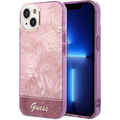 Afbeelding van Guess Roze TPU Telefoonhoesje voor Apple iPhone 14 Plus Bescherm je Telefoon met Back Cover &amp; Materiaal