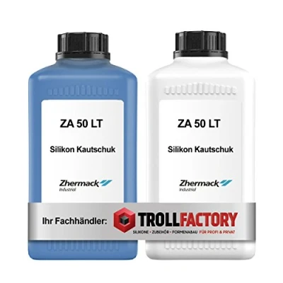 Afbeelding van Zhermack Siliconenrubber ZA 50 LT Shore hardheid blauw middelhard 2kg