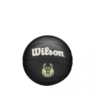 Afbeelding van Wilson Team Tribute Milwaukee Bucks Mini Ball WZ4017606XB, Unisex, Zwart, basketbal, maat: 3