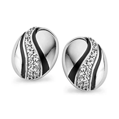 Afbeelding van Orphelia ZO 5095 Oorknoppen Zilver 925 1.3 cm Zirkonia