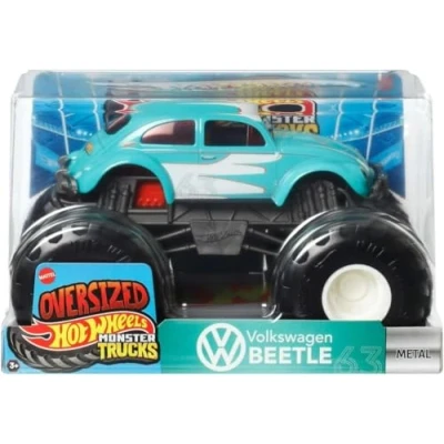 Afbeelding van Hot Wheels Monster Trucks VW Beetle speelgoedvoertuig schaal 1:24 voor kinderen vanaf 3 jaar