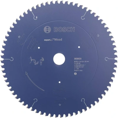 Afbeelding van Bosch Accessories Expert for Wood 2608642531 Cirkelzaagblad 305 x 30 2.4 mm Aantal tanden: 72 1 stuk(s)