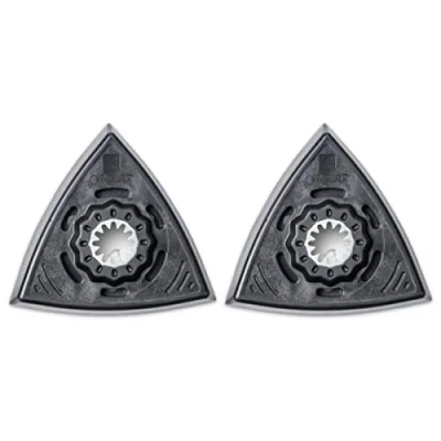 Afbeelding van FEIN Schuurpadset, geperforeerd, Condit.2 stuks, Starlock gereedschapshouder, randlengte 80 mm, standaarduitvoering, driehoekige vorm, klittenbandbevestiging.